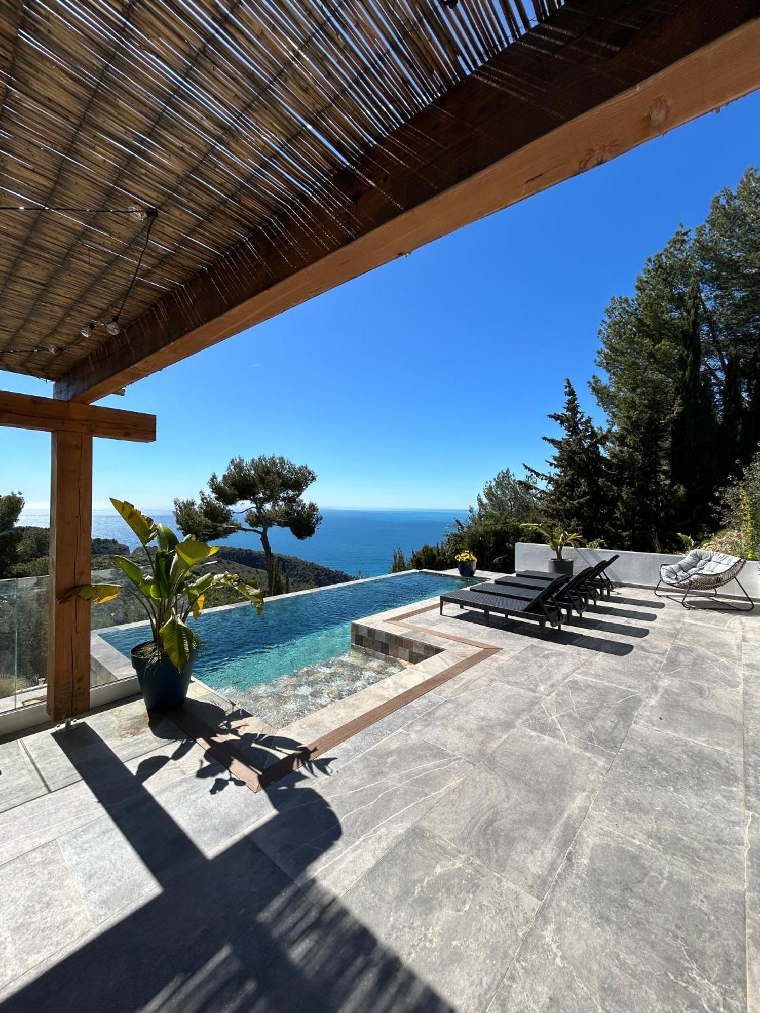 Eze - Appartement Dans Bas De Villa Avec Piscine Pres De Monaco 외부 사진